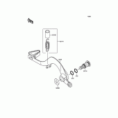 Схема вузла: Лапка гальма для Kawasaki KX450 KX450F