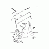 Схема вузла: Троси для Kawasaki ZR1000 Z1000 ABS