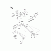 Схема вузла: Перемикач передач для Kawasaki EN500 Vulcan 500 LTD
