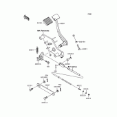 Схема узла: Лапка тормоза для Kawasaki VN400 Vulcan Classic