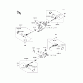 Схема узла: Поворотники для Kawasaki KLX125 D-Tracker