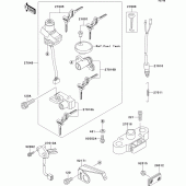 Схема узла: Замок зажигания для Kawasaki EJ650 W650