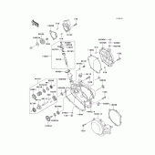 Схема вузла: Кришка двигуна (S; d4/d5) для Kawasaki KX100
