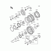 Схема вузла: Зчеплення для Kawasaki ZR1100 ZRX1100-II