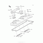 Схема вузла: Клапанна кришка для Kawasaki ZX1400 Ninja ZX-14R ABS