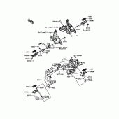 Схема вузла: Підніжки для Kawasaki KLE650 Versys 650 ABS