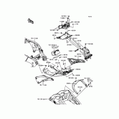 Схема узла: Заднее крыло для Kawasaki ZX1000 Ninja ZX-10R