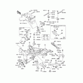 Схема вузла: Кріплення двигуна для Kawasaki ZX600 Ninja ZX-6