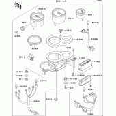 Схема вузла: Meter(s) для Kawasaki ZX750 ZXR750R