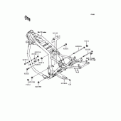 Схема узла: Крепление двигателя для Kawasaki ZR1200 ZRX1200S