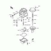 Схема узла: Комплектующие карбюратора для Kawasaki KLE250 Anhelo