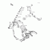 Схема вузла: Рама для Kawasaki VN1500 Vulcan 88