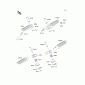 Схема вузла: Підніжки для Kawasaki EX250 Ninja 250