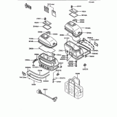 Схема вузла: Комплектуюча (Side bag; zg1200-b8/b9) для Kawasaki ZG1200 Voyager XII