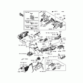 Схема вузла: Електроустаткування для Kawasaki ZX636 Ninja ZX-6R ABS