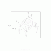 Схема вузла: Cafe Deflector для Kawasaki EN650 Vulcan S Café Supplement