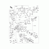 Схема вузла: Front bevel gear(1/2) для Kawasaki VN1500 Vulcan 1500 Classic