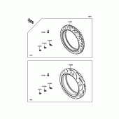 Схема узла: Шины для Kawasaki EX650 Ninja 650 ABS