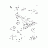 Схема вузла: Кронштейн для Kawasaki EX250 Ninja 250