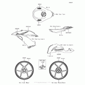 Схема вузла: Decals(White)(Ehf) для Kawasaki ZX636 Ninja ZX-6R