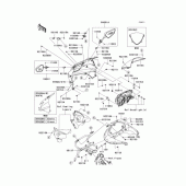 Схема вузла: Обтічник для Kawasaki EX250 Ninja 250R