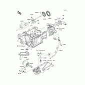Схема вузла: Масляний насос & Масляний фільтр Kawasaki ZG1400 Concours 14