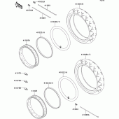 Схема узла: Шины для Kawasaki VN1500 VN1500 Drifter