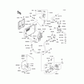 Схема узла: Радиатор (1/2) для Kawasaki EX250 Ninja 250