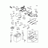 Схема вузла: Електроустаткування для Kawasaki ZX400 ZXR400R