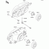 Схема вузла: Head lamp для Kawasaki ZX400 ZXR400