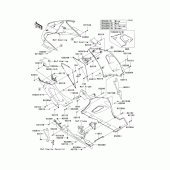 Схема вузла: Нижній обтічник для Kawasaki ZX636 Ninja ZX-6R