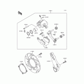 Схема узла: Задний тормоз для Kawasaki ZX600 Ninja ZX-6
