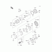 Схема узла: Масляный насос для Kawasaki KLX650 KLX650