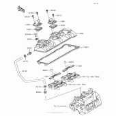 Схема вузла: Клапанна кришка Kawasaki ZX636 Ninja ZX-6R KRT Edition
