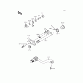 Схема узла: Переключатель передач для Kawasaki KX250/ KX252 KX250