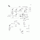 Схема узла: Замок зажигания для Kawasaki ZG1000 1000GTR