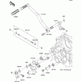 Схема вузла: Перемикач передач для Kawasaki VN1600 VN1600 Mean Streak