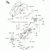 Схема вузла: Облицювальні елементи для Kawasaki ZR750 Z750