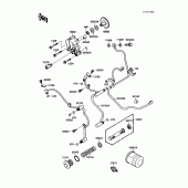 Схема узла: Масляный насос для Kawasaki VN1500 Vulcan 88