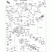 Схема вузла: Front bevel gear(1/3) для Kawasaki VN1600 VN1600 Mean Streak