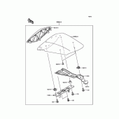 Схема вузла: Заглушка сидіння (Опція) для Kawasaki ZX636 Ninja ZX-6R