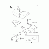 Схема узла: Сиденье для Kawasaki ZR750 Zephyr