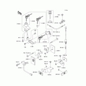 Схема вузла: Ignition switch/locks/reflectors для Kawasaki ZX1200 Ninja ZX-12R