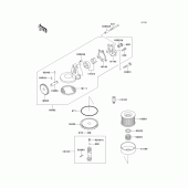Схема вузла: Масляний насос для Kawasaki ZR550 Zephyr