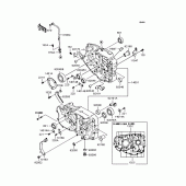 Схема вузла: Картер двигуна для Kawasaki BJ250 Estrella Custom