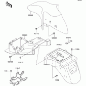 Схема узла: Крыло для Kawasaki ZX600 ZZ-R600