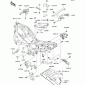 Схема узла: Крепление двигателя для Kawasaki ZX600 ZZ-R600