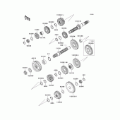 Схема вузла: Трансмісія для Kawasaki VN1700 VN1700 Classic Tourer ABS