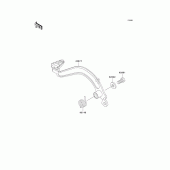 Схема вузла: Лапка гальма для Kawasaki KMX125