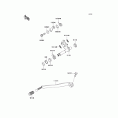 Схема узла: Переключатель передач для Kawasaki EJ650 W650